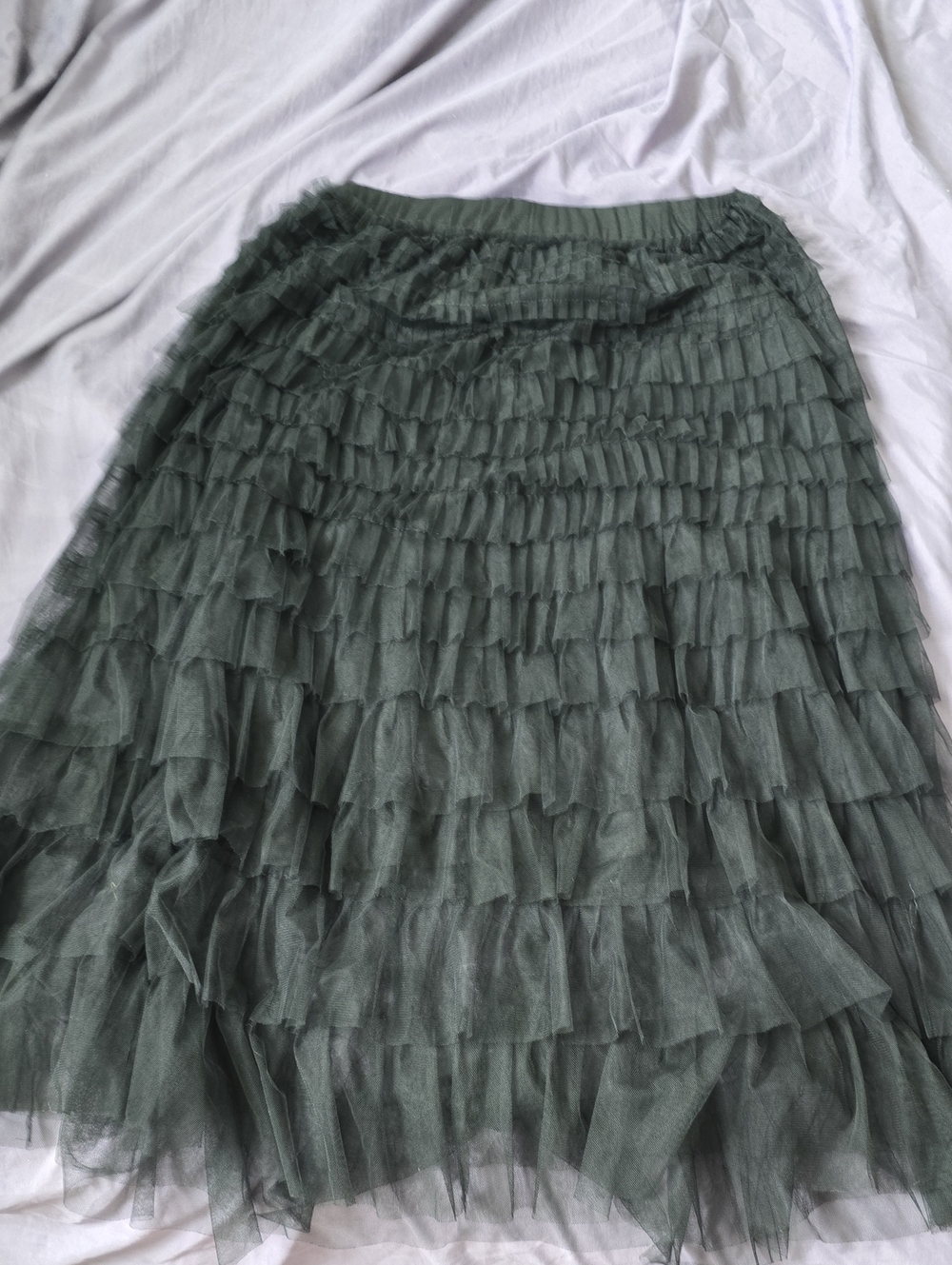 Women’s Layered Tulle Skirt — Black